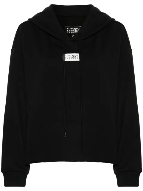 MM6 Maison Margiela numbers-patch hoodie Black S52GU0234S25606