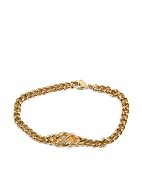 Christian Dior Pre-Owned 1990s cable-chain bracelet Gold 15015630
