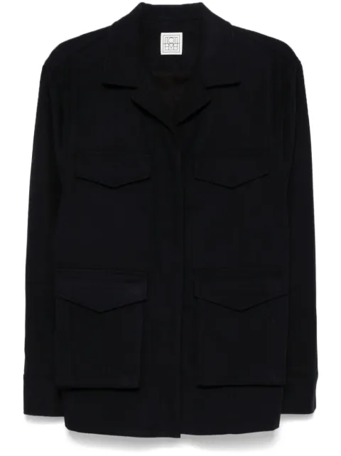 TOTEME felted shirt jacket Blue 244WRO0143FB0285017