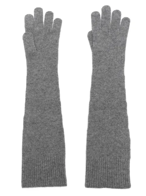 TOTEME ribbed gloves Grey 244WSG0009YA0004074