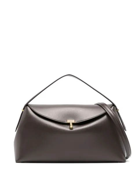 TOTEME T-lock leather top handle bag Brown 244WAL956LE0025213