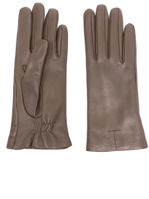 TOTEME leather gloves Brown 244WSG0011LE0096102