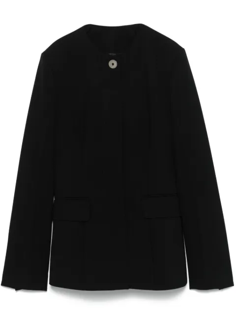 TOTEME collarless cinched jacket Black 244WRO0145FB0314001