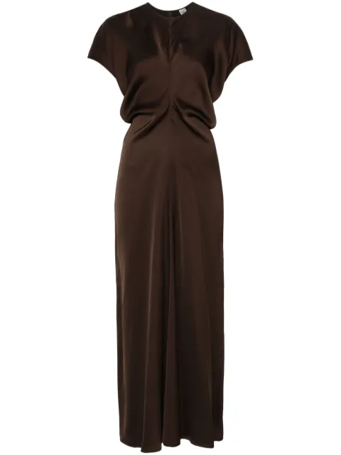 TOTEME slouch waist dress Brown 241WRD1103FB0020213