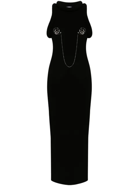 Jean Paul Gaultier 3D-knit maxi dress Black 2430FRO238M077