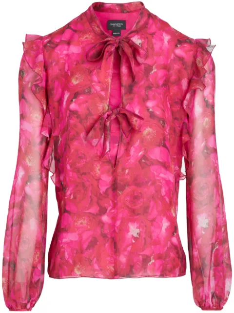 Giambattista Valli floral-print silk-georgette blouse Pink 24FWPVCL166B43PRI