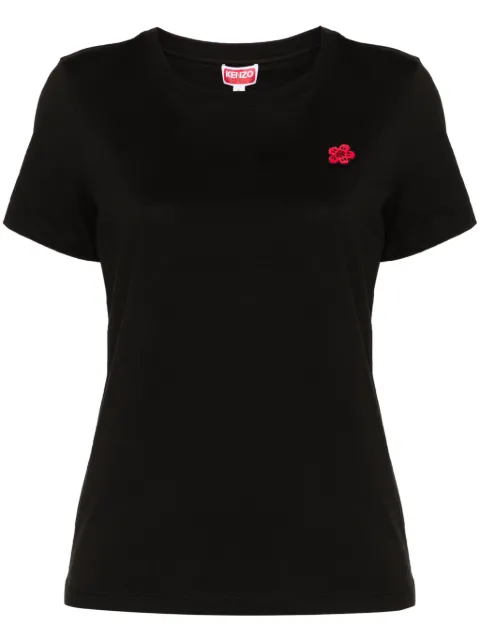 Kenzo Boke Flower-patch cotton T-shirt Black FE62TS1414SO