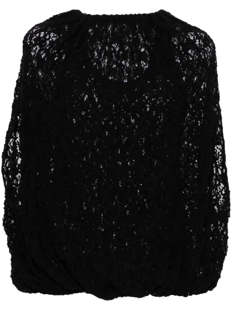 Jil Sander lace-embroidered blouse Black J01NC0143J20154