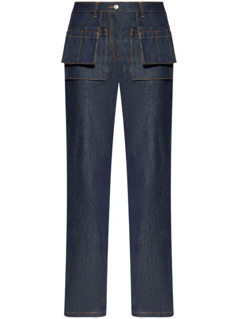 Helmut Lang straight-leg cotton jeans Blue O05DW205