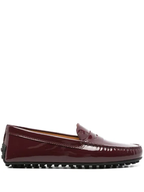 Tod's penny slot patent-leather loafers Red XXW10L00010OW0