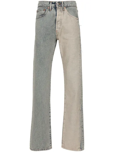 MM6 Maison Margiela panelled straight-leg jeans Blue SH0LA0006S30844