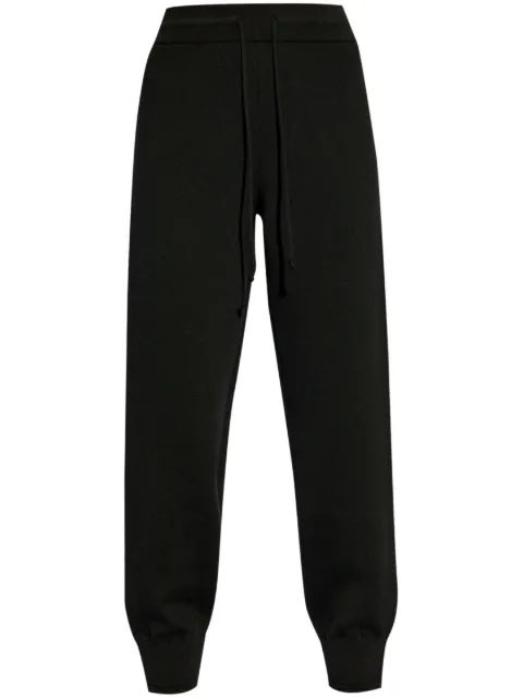 Burberry embroidered-logo knitted track pants Black 8094450