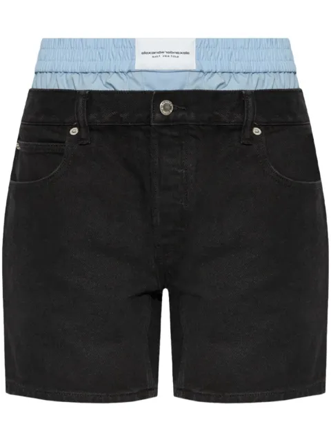 Alexander Wang cotton shorts Black 4DC32444050