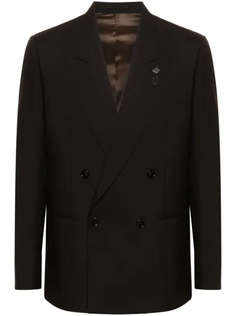 Lardini double-breasted blazer Brown IV6906EIVSF63404