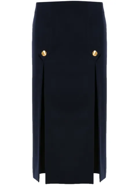 Chloé side-slits midi skirt Blue CH24AJU12064