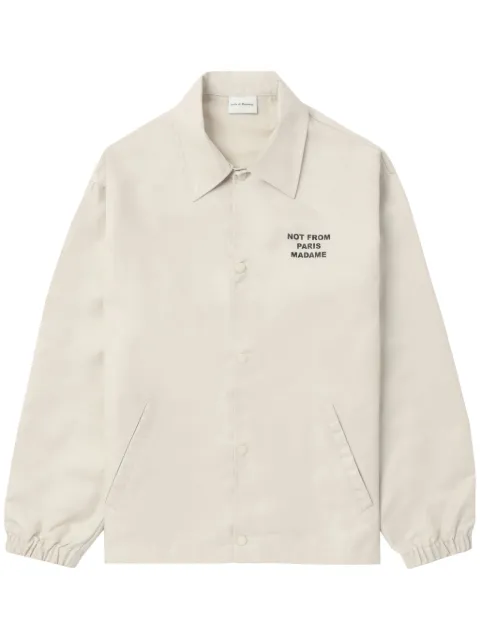 Drôle De Monsieur buttoned jacket Neutrals PERMJT183PA014MT