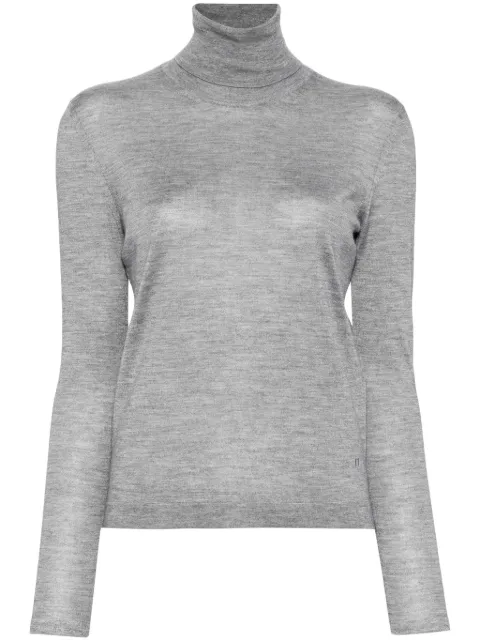 TOM FORD turtleneck knitted top Grey MAK1334YAX087