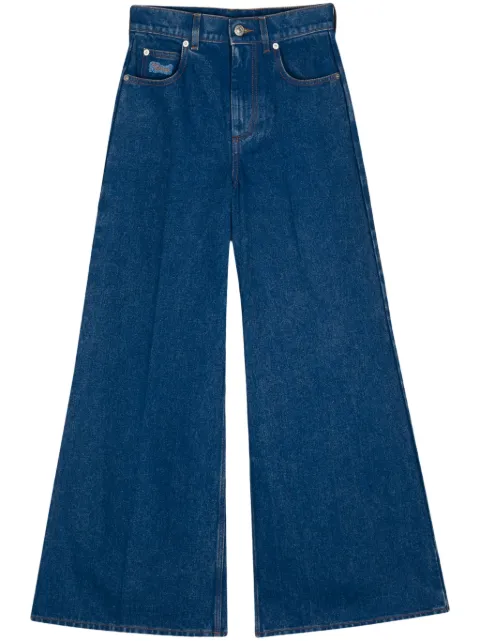 Marni organic-cotton wide-leg jeans Blue PAJD0514X0USCU83