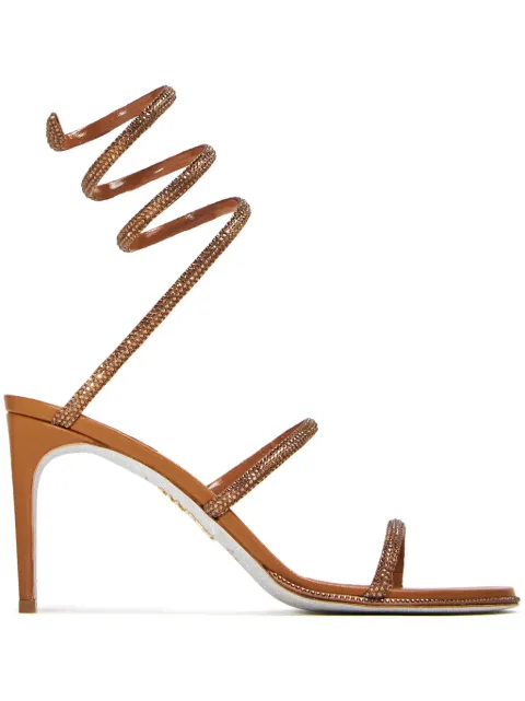 René Caovilla 80mm Cleo sandals Brown C10416080