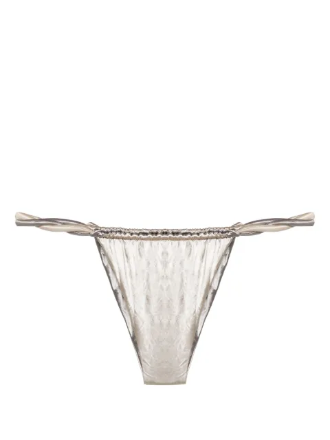Isa Boulder rope-detail reversible bikini bottoms Silver SS23WSB03CHUNKYROPEBIM
