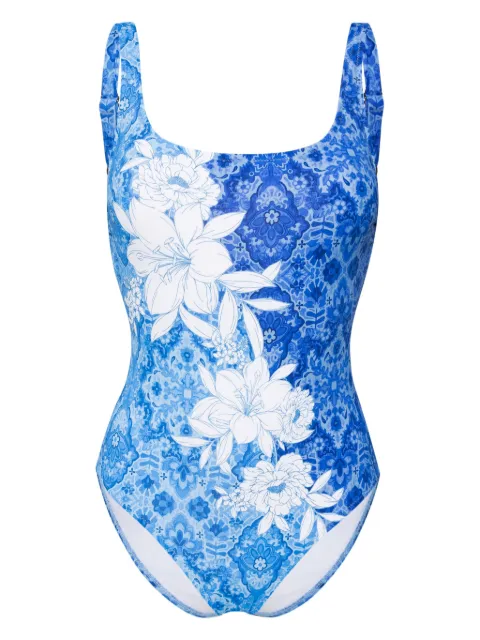 Johnny Was Clio swimsuit Blue CSW0124M
