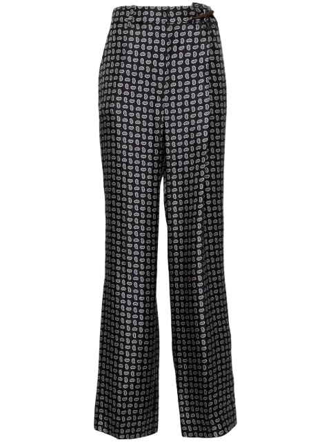 Prada high-waist twill pants Blue P238ISOOO15GG