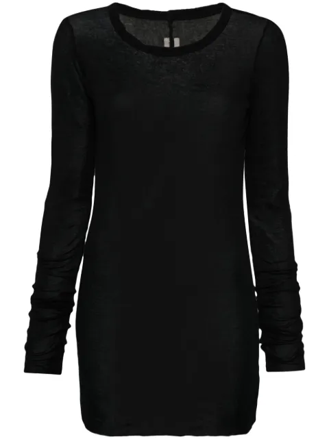 Rick Owens Rib LS T T-shirt Black RP02D3202MR