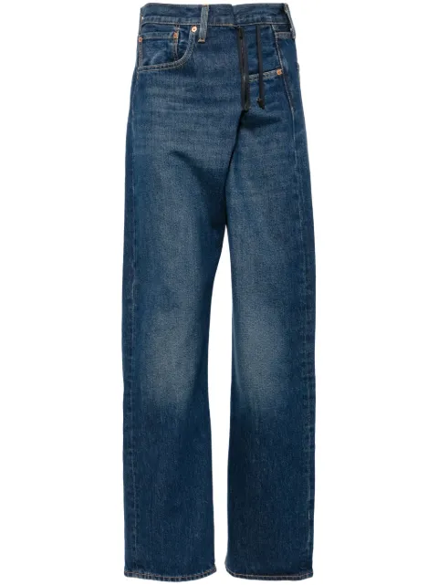 Bless x Levi's zip-detail cotton jeans Blue 3080SMLXLREADYMADEVTGLEVIS