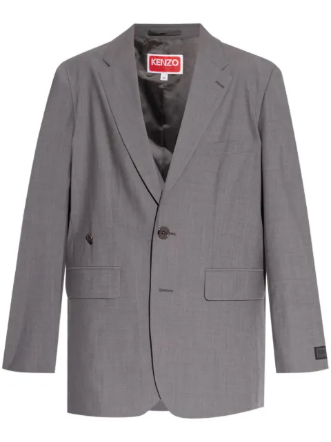 Kenzo single breasted blazer Grey FE62VE2469RB
