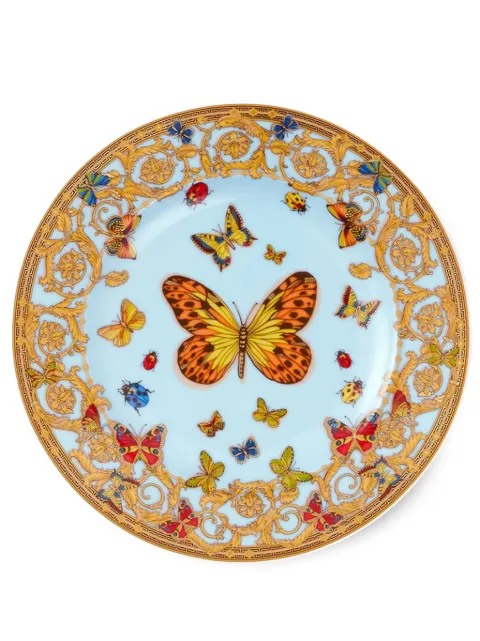 Versace Le Jardin porcelain plate (18cm) Blue 1930040960910218
