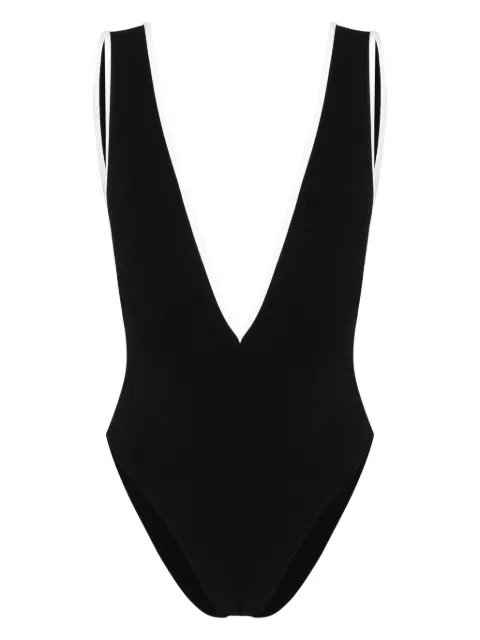 Lisa Marie Fernandez V-back swimsuit Black 2024SP527