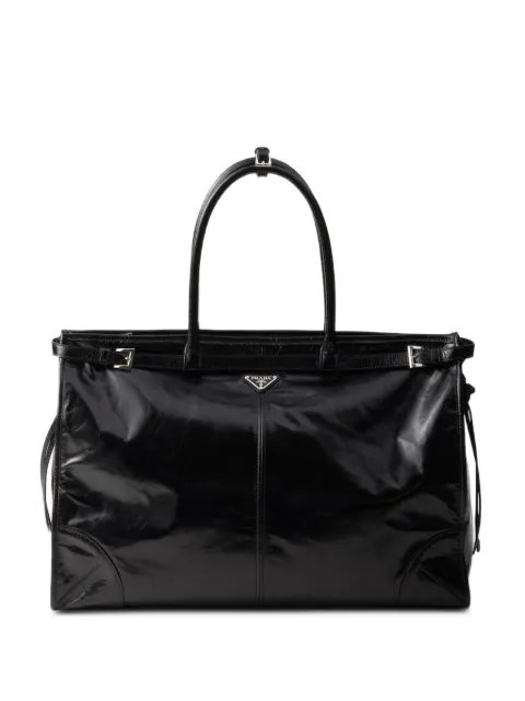Prada Bonnie leather tote bag Black 2VG128VOOO2CYR