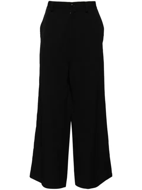 Y's wide-leg wool trousers Black YBP04100