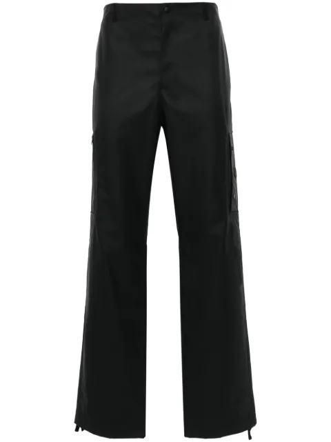Moncler logo-patch cargo trousers Black J20912A0000654ARP