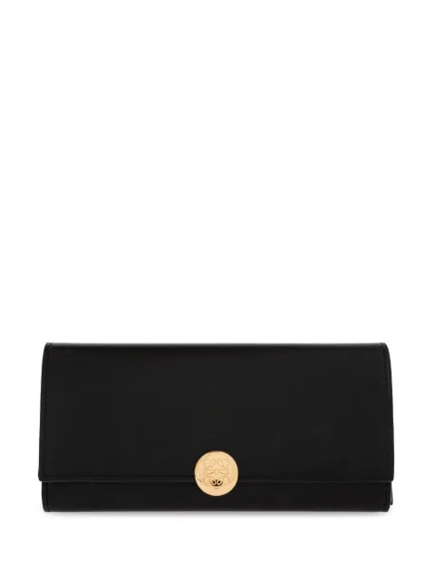 LOEWE logo-plaque leather wallet Black CANBACWX01