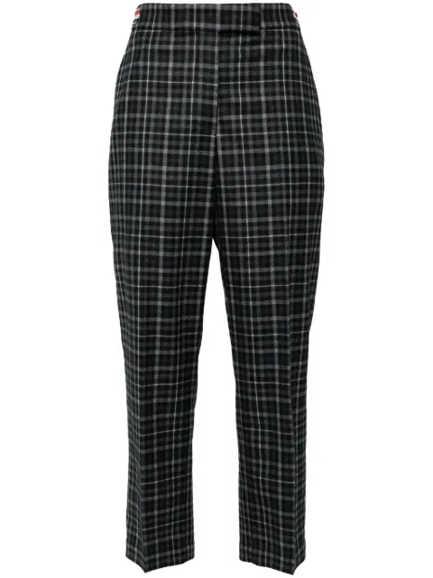 Thom Browne plaid-check tailored trousers Grey FTC496UF0667015