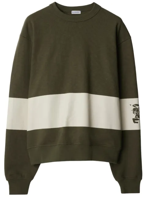 Burberry EKD stripe cotton jumper Green 8092682