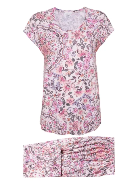 Johnny Was The Bobbie Crop pyjama set Pink MS8824