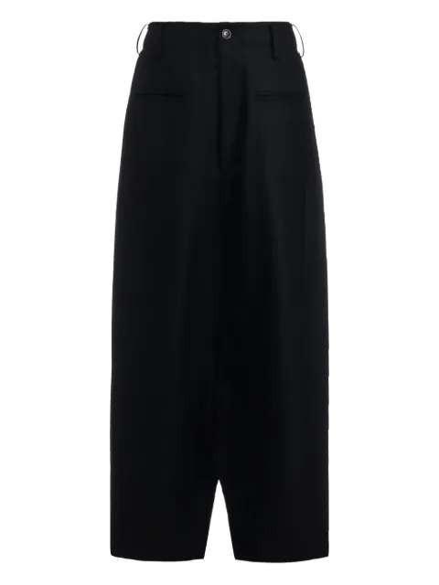 Yohji Yamamoto belt-loops trousers Black FBP53102