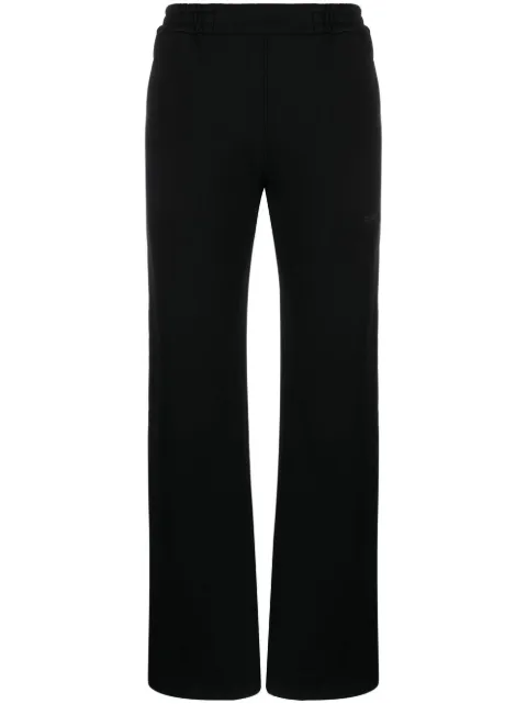 Off-White Diag-print cotton track pants Black OWCH011C99JER0011010