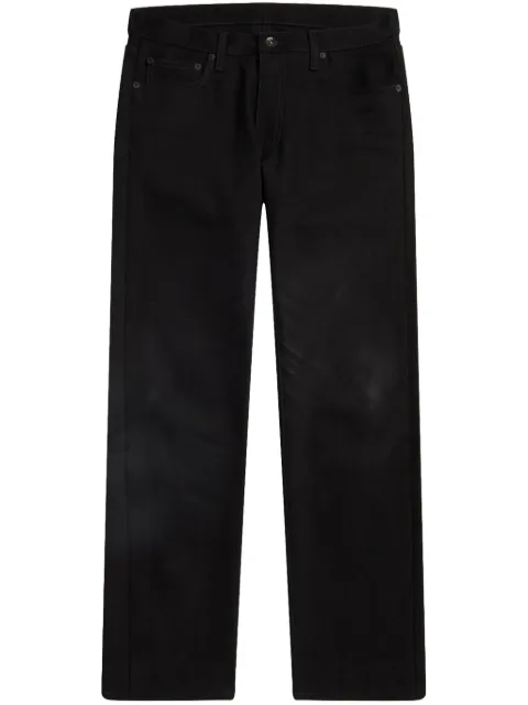 Off-White Diag-print straight-leg jeans Black OMYA147C99DEN0011001