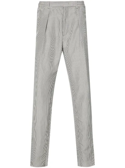 FENDI tapered-leg striped trousers Grey FB0767ARX1