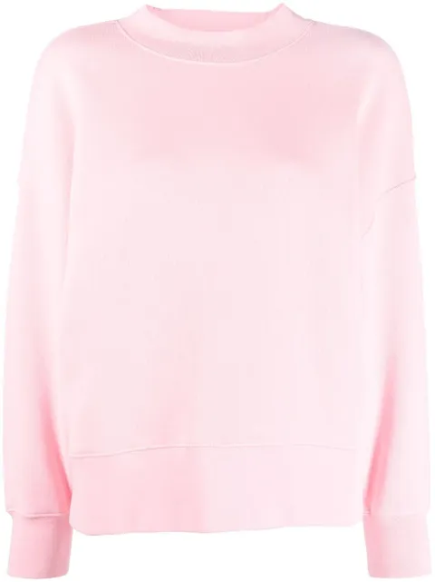 Palm Angels logo-print cotton sweatshirt Pink PWBA017C99FLE0013410