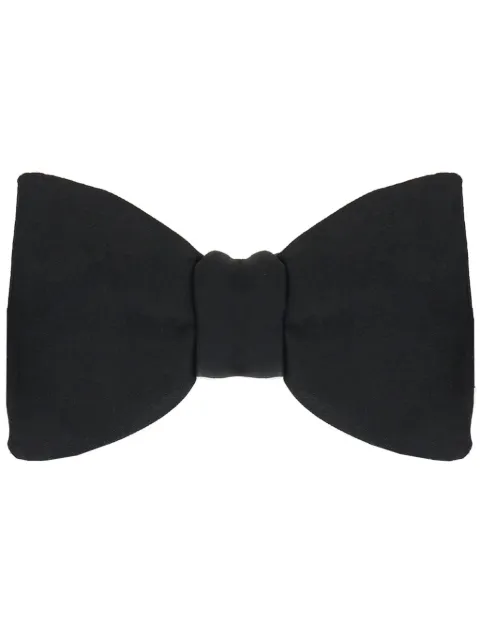 Zegna Satin bow tie Black 4PLE8D60T