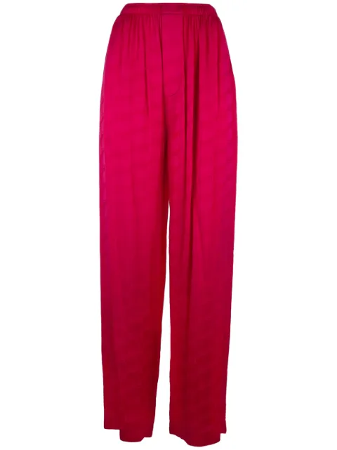 Balenciaga pleated straight-leg trousers Pink 681822TMO68