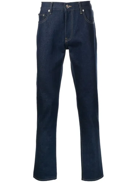 Off-White Diag slim-fit jeans Blue OMYA074C99DEN0024701