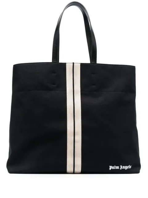 Palm Angels logo-print tote bag Black PMNA064C99FAB0011003