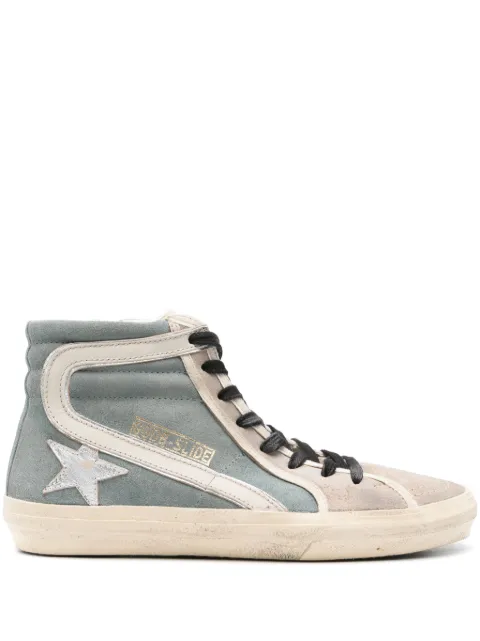Golden Goose Slide suede sneakers Blue GWF00115F006133