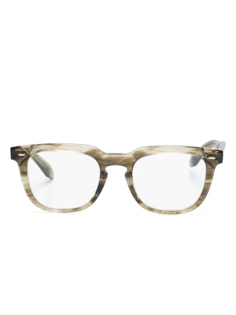 Oliver Peoples Afton square-frame glasses Green OV5546U