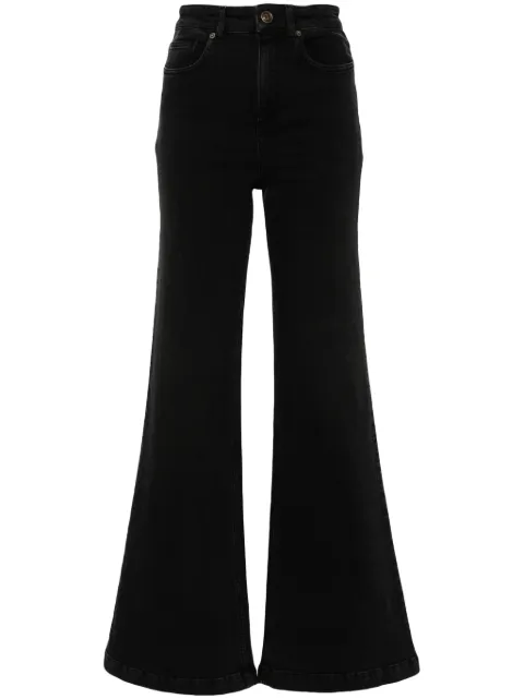 TWINSET high-rise flared jeans Black 242TP2590